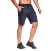 JustSun Pantalones cortos para hombre con cintura elástica y bolsillos