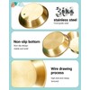 Gold Stainless Steel Dipping Bowls 10 Pack, 3.15 Inch
