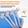 GEEZY Sand Free Beach Mat Outdoor Activity Travel Camp Park