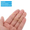 PATIKIL 40Pcs Open Bezel, 4 Sizes Star Resin Bezels Charm