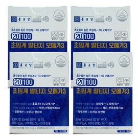 Chong Kun Dang 20100 Supercritical Altige Omega 3 833mg x 30 capsules 4 boxes HI / 종근당 20100 초임계 알티지 오메가3 833mg x 30캡슐 4박스 HI