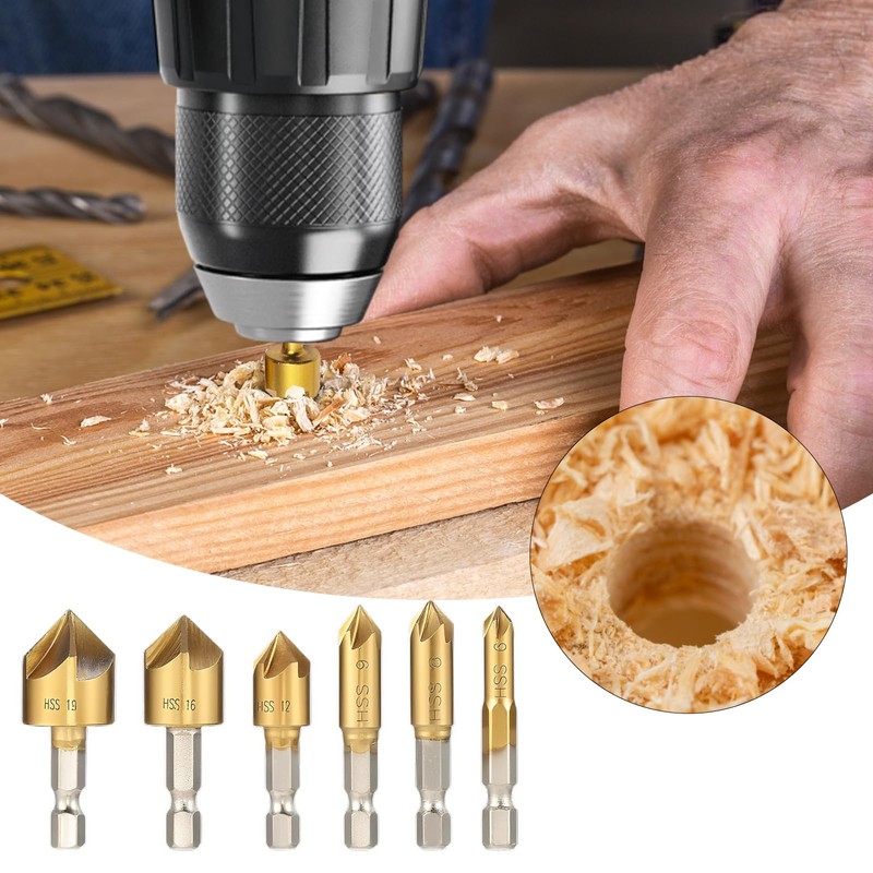 Astriva 12PCS countersink drill bit set, counter sink drill bits