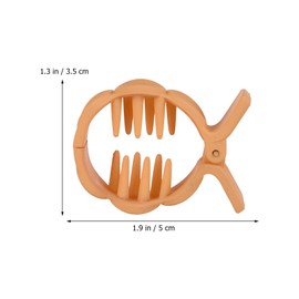 BIUDECO Strong Hold Hair Clips 8pcs High Ponytail Grippers Small Claw Clips Hair Clamps for Women