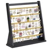 Poyilooo Earring Organizer Stand, Rustic Wood Earring Holder Rack, 5