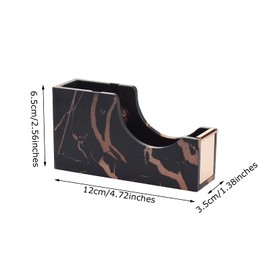 Enyuwlcm Acrylic Desk Tape Dispenser Heavy Duty Cute Tape Dispenser with Non-Skid Base Suitable for 1 Inch Core Tape Black