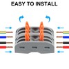DIANN 10pcs Lever Wire Connectors 2 Circuit Inline Splices Electrical