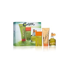 Curve Men's Cologne Fragrance Set, Deodorant, Aftershave Balm & Cologne, Spicy Wood Magnetic Scent, Father's Day 3 Piece Gift Set