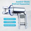 Pvrud Multidirectional Boat Anchor Swivel 316 Stainless Steel, Marine -