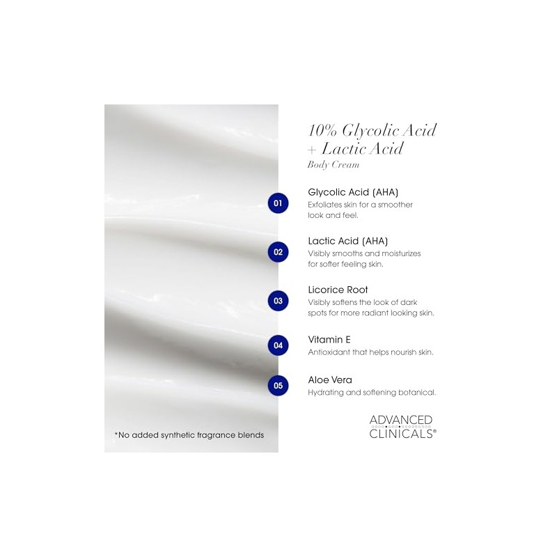 Advanced Clinicals- Loción corporal hidratante para el cuidado de la
