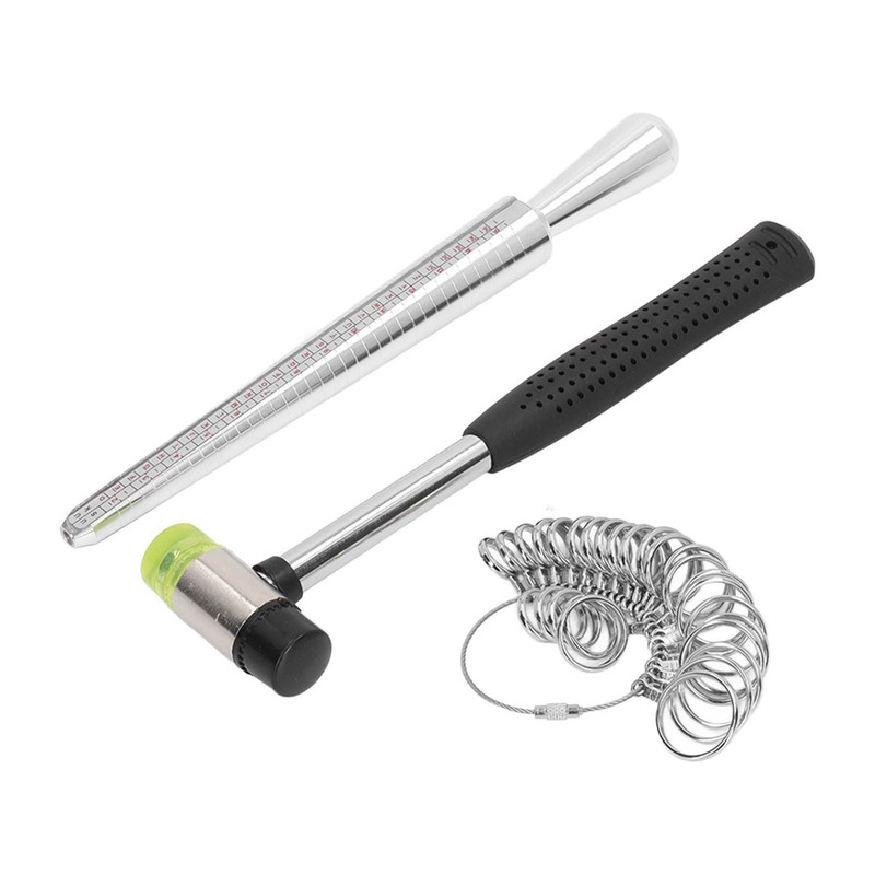 Ring Sizer Measuring Tool Mandrel Gauge Jewelry Hammer Measurement Maker