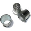 3Pcs Silver Thimbles Tailor Sewing Tool Metal Grip Finger Shield