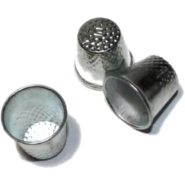 3Pcs Silver Thimbles Tailor Sewing Tool Metal Grip Finger Shield Protector Pin Needle Handworking Sew Machine Accessory Practical Design，Sewing Thimbles，Sewing Notions and Supplies