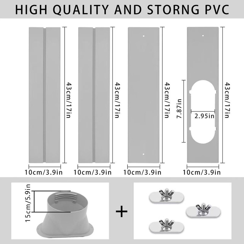 Portable Air Conditioner Window Vent Kit, 5.9 Inch Diameter 59