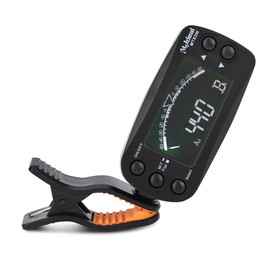 Guitar Tuner Metronome, 2 in 1 Clip-on Digital Instrument Tuner for Guitar, Bass, Violin, Ukulele Regulator Regulator Regulator Bass Guitar Tuner