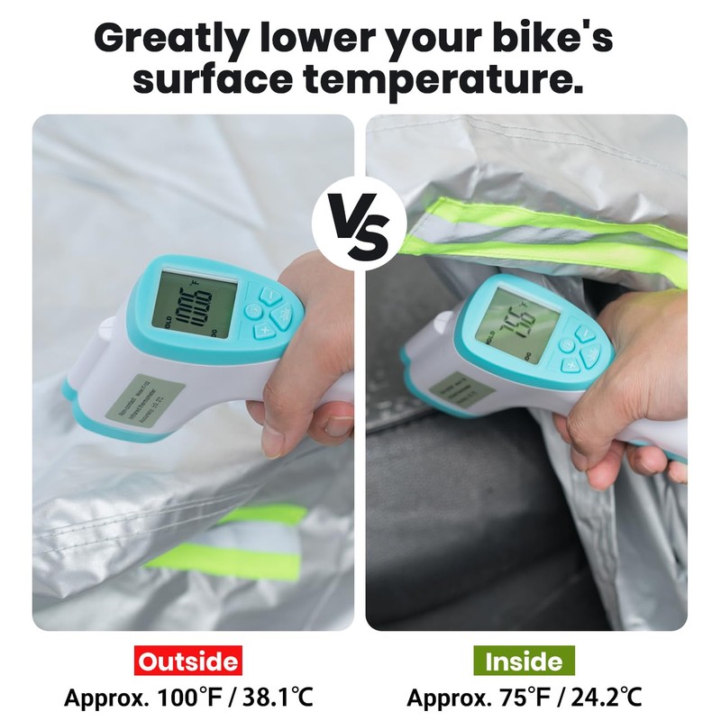 Favoto Motorcycle Cover Waterproof Outoor - Universal Heavy Duty Oxford