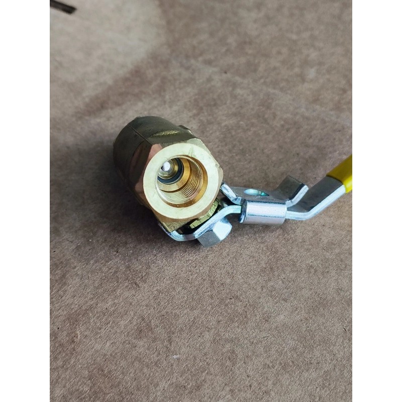 Parker 3/8" NPTF x 3/8" NPTM Brass Industrial Ball Valve