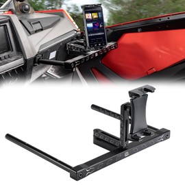KEMIMOTO Electronic Device Mounts with Grab Bar, 6061 Billet Aluminum Electronic Device Holder Phone Tablet GPS Mount Compatible with Polaris RZR PRO XP/XP4 2022-2023 RZR PRO R/Turbo R