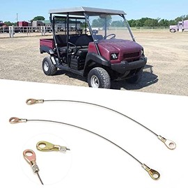 Rear Tailgate Cable, 2PCS Tailgate Cable Hook 53045-1065 Replacement for Kawasaki Mule 3000 3010 3020