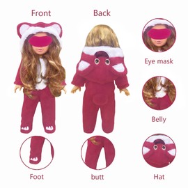 18 Inch Doll Clothes - Onesie Pajamas Fit 18 inch Girl Doll and More (Lots0)