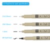 PATIKIL Micro Pen Fineliner Pens Set, 4Pcs Multiliner Fine Point