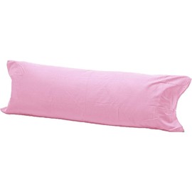 R&Z Bolster Pillow Case 100% Polycotton Blend PREGNANCY Maternity Orthopaedic Support (Pink, 4.6Ft)