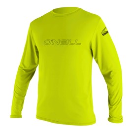 O'Neill Youth Basic Skins L/S Sun Shirt - Lime, 12
