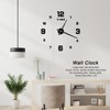 Wall Clock Large DIY Home Living Room Modern Art Decoration