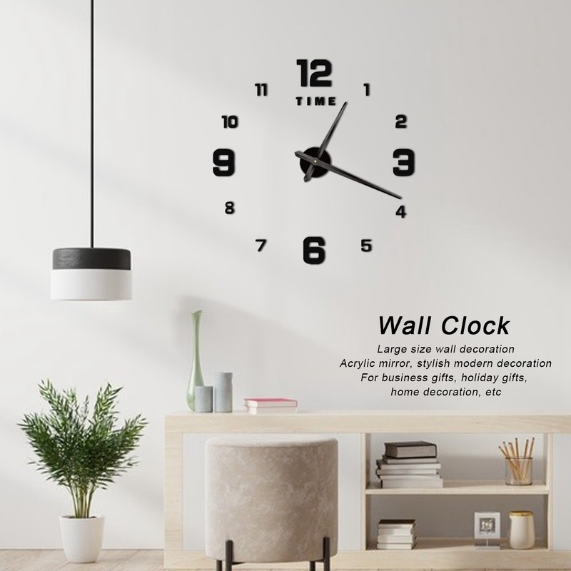Wall Clock Large DIY Home Living Room Modern Art Decoration