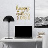 Decal Stickers Of Happy Mothers Day 2 (Metallic Gold) Premium