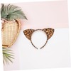 OATIPHO 9pcs Leopard Print Cat Ear Headbands Plush Soft Animal