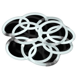 The 100 Pack Premium Glowhouse Glow Stick Bracelets Individual Colours (White)