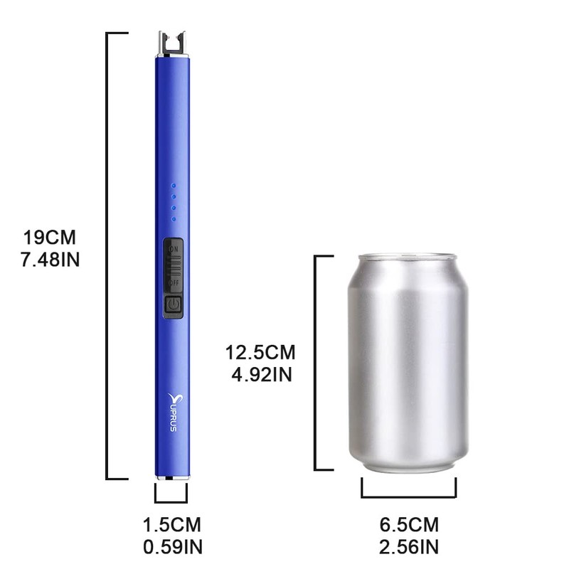 SUPRUS Electric Lighter Arc Windproof Flameless USB Rechargeable Lighter with