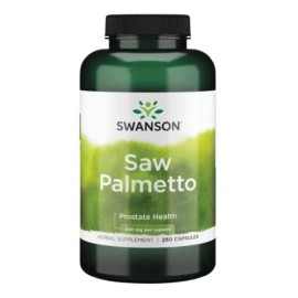 Saw Palmetto 540mg (250 Cápsulas) Swanson Salud De Próstata