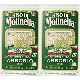 Molinella Italian Arborio Rice, 1-Pound Boxes (Pack of 6) (Тwo Рack)