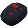 2Pcs Silicone 4 Buttons Key Fob Cover Remote Case Keyless