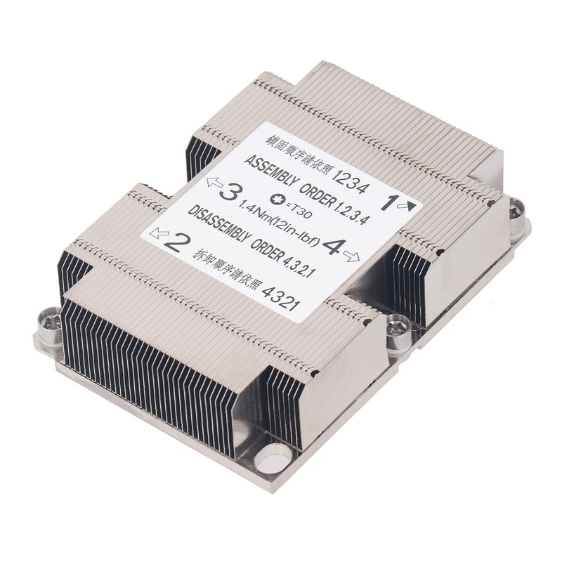 Server Fin Heatsink Aluminum Alloy CPU Cooler Industrial Controller Radiator