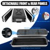 MUZNOTE 2U ABS Rack Case Shallow 12" Depth,19" Rackmount Flight