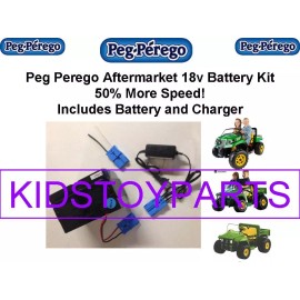 KIDS PERFORMANCE PARTS 18V BATTERY &CHARGER CONVERSION PEG PEREGO JOHN DEERE GATOR $20 CASH BACK OPTION