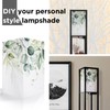 OUTON White Linen Texture Lamp Shade 14.25 x 8.5 x