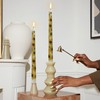 Sunflower Taper Candles Candlesticks 10 Inch Handmade 2pcs Yellow Dripless