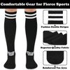 Black Soccer Socks Youth Boys 8-12 Kids Soccer Socks 6-8