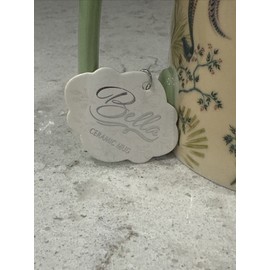 10 Strawberry Street PEACOCK Floral Mint Green Handle 10 Strawberry St BELLA Mug Peacocks NEW