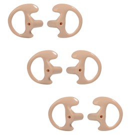 HYS Soft Flexible Open Ear Insert Ear Buds Small Earmold for Walkie Talkie Air Acoustic Earpiece Headset, 3pair Left and Right Earmold