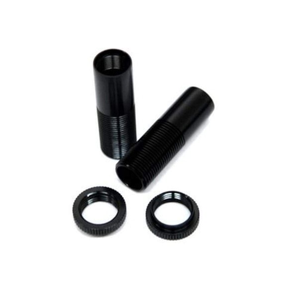 ST Racing Concepts STA80096BK Aluminum Front Threaded Shock Bodies with Collar for The Exo Buggy, Black