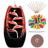 Anbar Backflow Incense Burner with 120 Cones, 30 Sticks, Tongs,