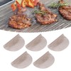 5Pcs High Temperature Resistant Barbecue Round Mat Reusable Non Stick