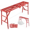Scaffolding Platform, 880LBS Foldable Work Platform 6-Gear Height (33"-53")