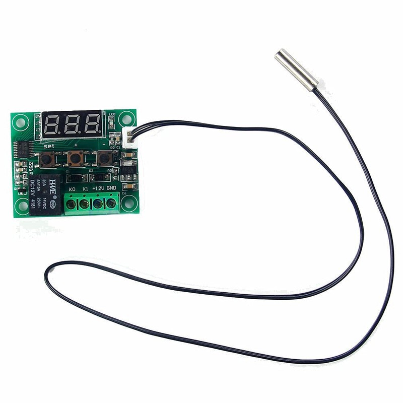UMTMedia® -50-110°C W1209 12V Digital Thermostat Sensor Temperature Control Switch