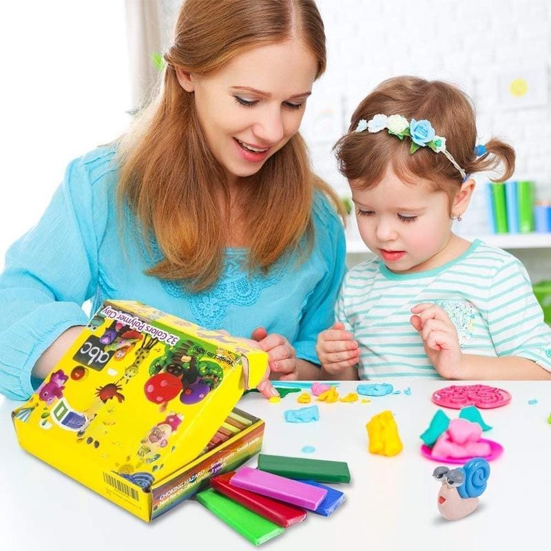 Polymer Clay Kits, Oven Bake Clay Model Clay, Safe and