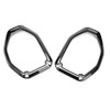 2Pcs Car Carbon Fiber Texture Roof Speaker Ring Cover Trim